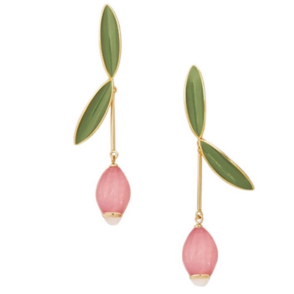 kate spade Jewelry - KATE SPADE • Pink Best Buds Linear Earrings